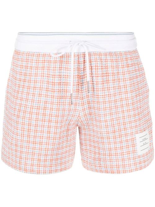 Checked tweed track shorts Thom Browne | FJQ107AJ0113825